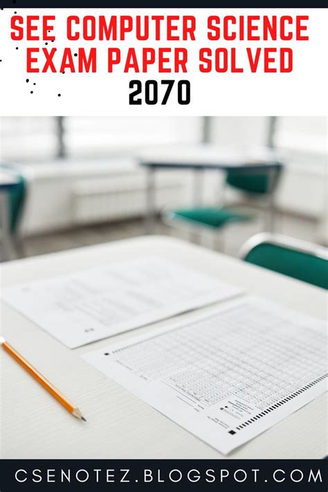 Image result for Computer Science Exam Paper Work Through