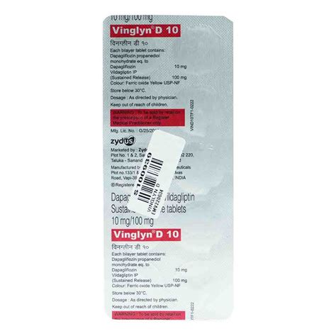 Vinglyn D 10 Tablet 10's Price, Uses, Side Effects, Composition ...