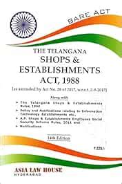 Buy The Telangana Shops and Establishment Act, 1988 Book Online at Low ...