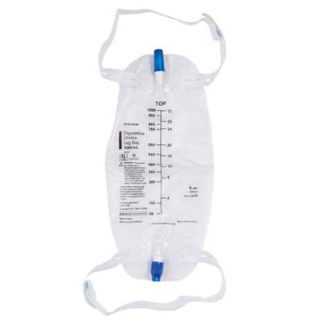 Shop McKesson 4605 - Urinary Leg Bag Anti-Reflux Valve Sterile 1000 mL Online | Medical Mega