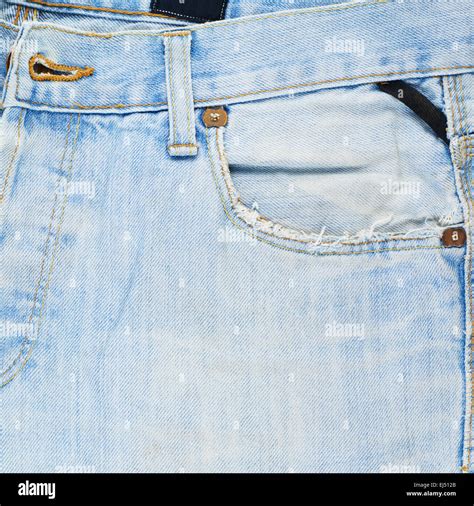 Front pocket denim jeans composition Stock Photo - Alamy