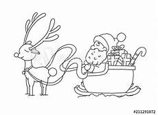 ausmalbilder rentiere weihnachtsmann quot ausmalbild weihnachtsmann mit schlitten quot stockfotos und ausmalbilder rentiere weihnachtsmann quot ausmalbild weihnachtsmann mit schlitten quot stockfotos und