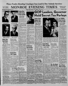 Monroe Evening Times Newspaper Archives, Jun 6, 1963, p. 1