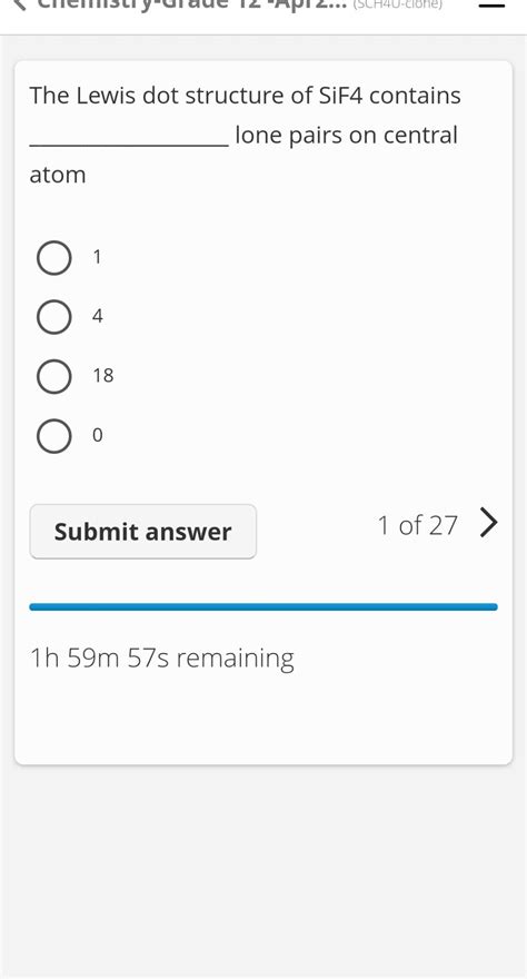Sif4 Lewis Structure