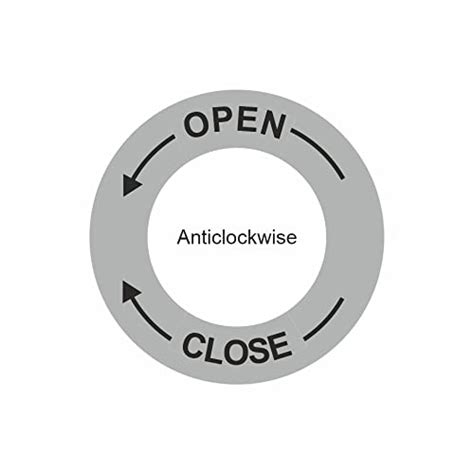 Rangvishwa Door Sticker - Open Close Anti-Clockwise Label (Pack of 10 ...
