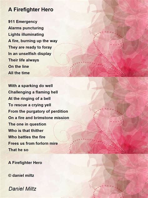 Firefighter Love Poems