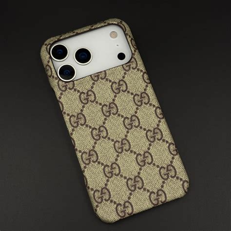 Luxury Brand PU Leather GG Case for iPhone 17 Series | Designer Protec ...