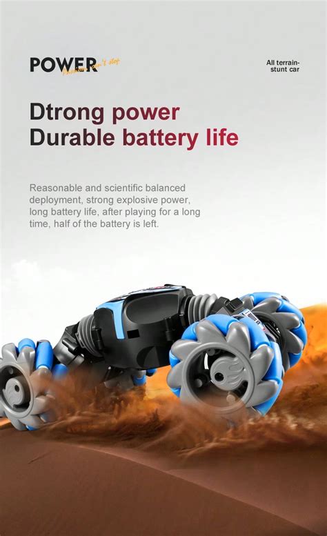 1pc Remote Control Car, 4WD Gesture Control Stunt Vehicle With Lights ...