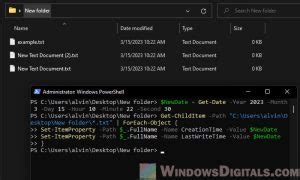 Image result for Changing File Dates in Windows PowerShell