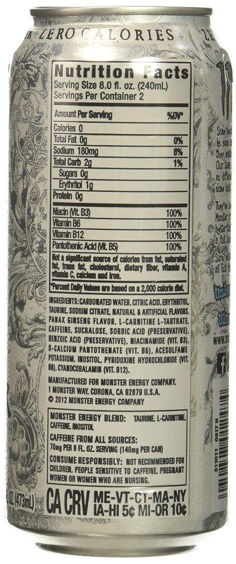 Monster Energy Drinks Ingredients Energy Drinks May Increase Heart