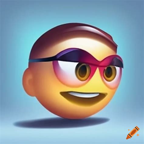 Side eye emoji on Craiyon