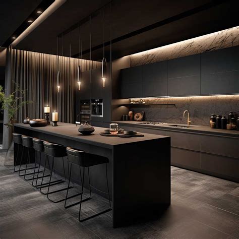 7 stunning ideas for modern dark kitchen designs – Artofit