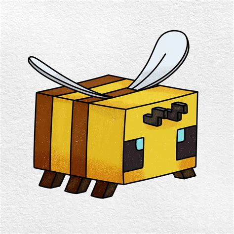 Minecraft Bee Drawing - HelloArtsy