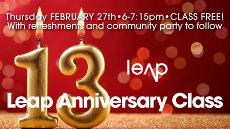Leap Anniversary Class – Leap Yoga