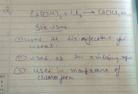 Explain how bleaching powder is prepared write its uses - Brainly.in