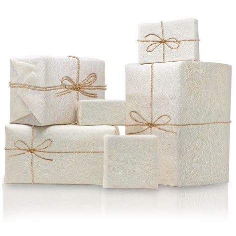 Lakeer Natural Fibre Gift Wrapping Paper-Pack of 10 Sheets, 60cm X 40cm ...