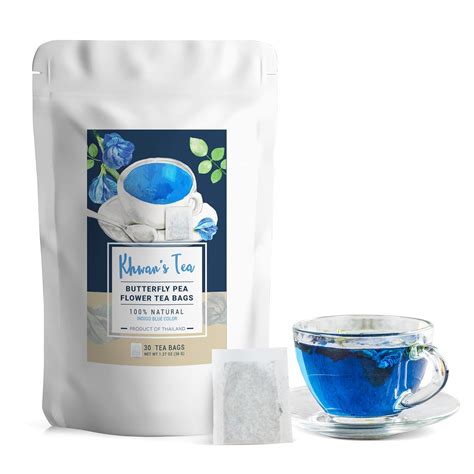 KHWAN'S TEA Pure Butterfly Pea Flower Tea 30 India | Ubuy