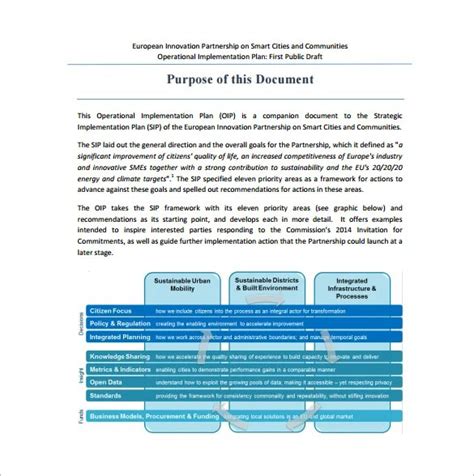 Operational Implementation Plan Template 的图像结果