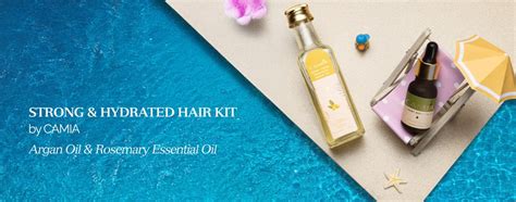 The Strong & Hydrated Hair Kit by CAMIA: Powered by Argan Oil & Rosema ...