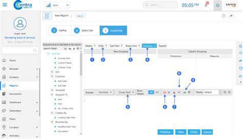 Creating a Custom Report | Help Guide - CentraHub CRM