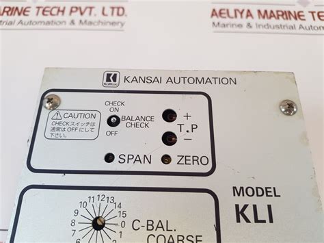Kansai KLI Capacitance Level Amplifier Unit | 210/105V AC – Aeliya ...