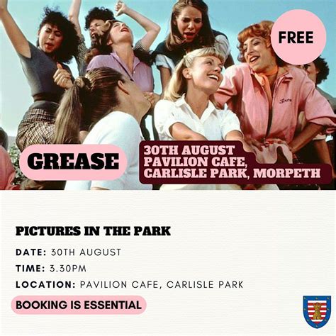 Grease - Pictures in the Park, Morpeth, Pavilion Cafe, Morpeth, 30 ...