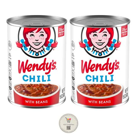 Wendy's Original Chili with Beans, Canned Chili, 15 oz (Pack of 2 ...