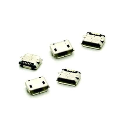 Micro USB 2.0 B type 5 Pin Connector (Pack of 5) : Amazon.in: Computers ...