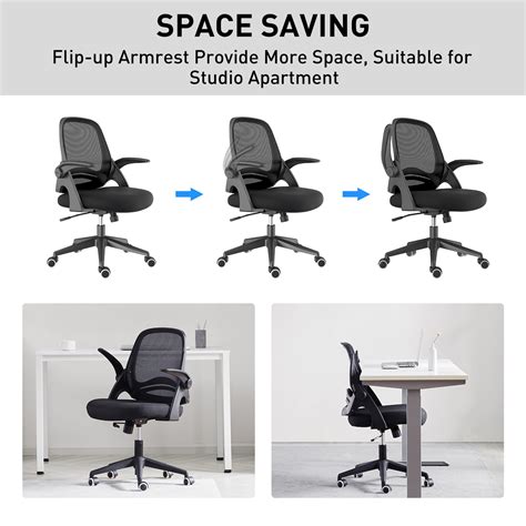 Buy Hbada Home Office Chair, Ergonomic Desk Chair with Adjustable ...