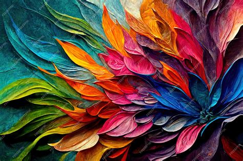 Premium Photo | Exceptional abstract painting hand