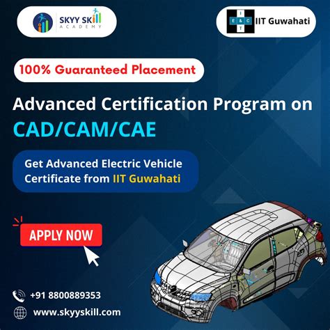 Advanced Certification Program in CAD, CAM and CAE | IITG : Electronics ...
