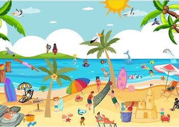 Busy Beach Scene 的图像结果