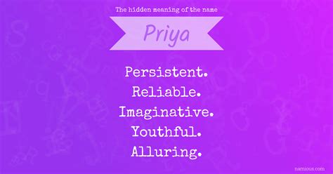The hidden meaning of the name Priya | Namious