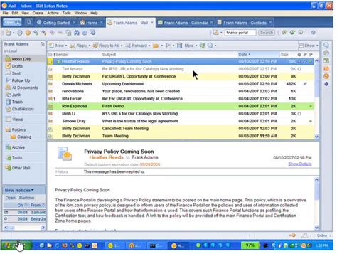Image result for Lotus Notes Interface