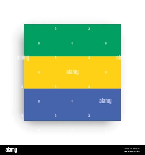 Square vector flag of Gabon Stock Vector Image & Art - Alamy