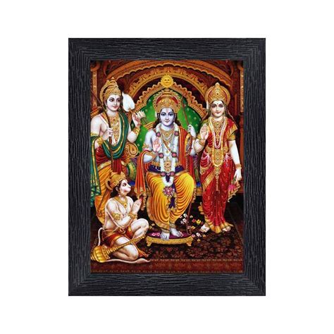 Generic PnF Ram Darbar Religious Wood Photo FPnF Rames with Acrylic ...