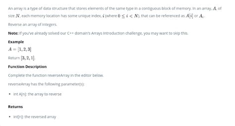 Image result for Array DS HackerRank Solution