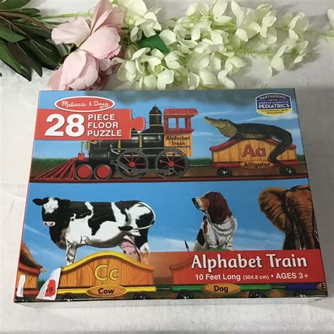 Melissa & Doug Alphabet Train 28 Piece Floor Puzzle (new)