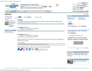 Fillable Online lb7 uscourts Euthymic - definition of euthymic by ...