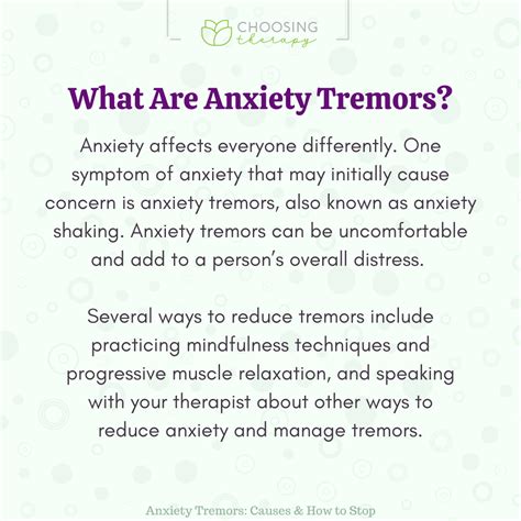 Tremors Anxiety Disorder