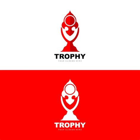 Kampioenschap Trofee Logo Kampioen Award Winnaar Trofee Ontwerp Vector ...