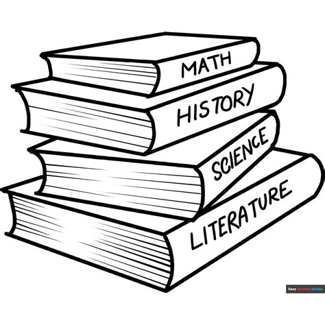 School Books | School coloring pages, Coloring pages, Book drawing