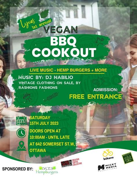 LYCES Vegan BBQ Cookout, 5:2:8 Creative Coffee Collective, Ottawa, 15 ...