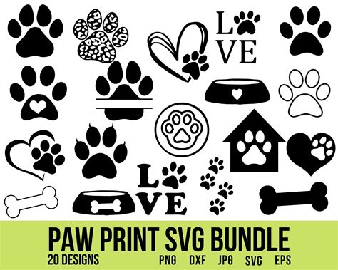 Paw Print Svg Paw Print Animal Print Svg Paw Svg Cat Paw - Etsy UK