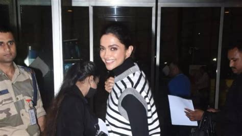 Deepika Padukone nails her airport look all over again in sweater vest ...