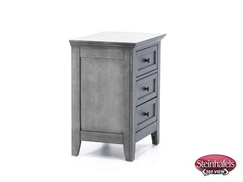 San Mateo Grey Three Drawer Nightstand | Steinhafels