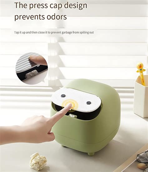 Cute Ninja Mini Trash Can with Lid – House of quirk