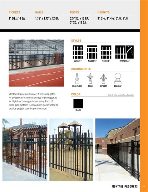 Ameristar Fence Products, Catalogs, Architectural Fence Guide | ARCAT