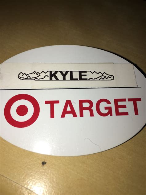 Target Employee Name Tag