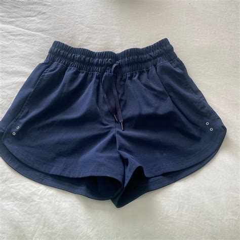 High waisted navy blue puma shorts… good for golf or... - Depop